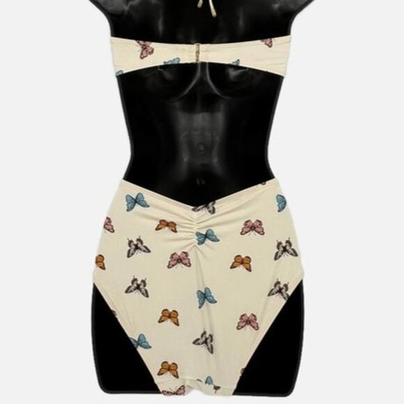 Swimsuit Mariposa Monoki One Piece in Butterfly Print Size Small - Picture 6 of 8